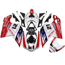 Bodywork fit for Ducati 07 2011 2012 848 1098 1198 Fairings White Red Blue Black