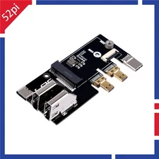 Micro HDMI to HDMI Multifunctional Adapter with PCIe M.2 NVMe for Raspberry Pi 5