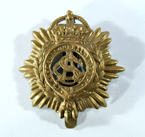 WW1 British Army Service Corps ASC Cap Badge Original WWI Military Militaria.