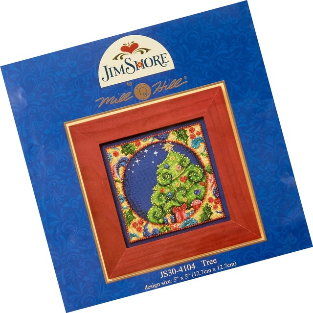 Mill Hill Jim Shore Tree Counted Cross Stitch Kit, 5 by 5-Inch | eBay