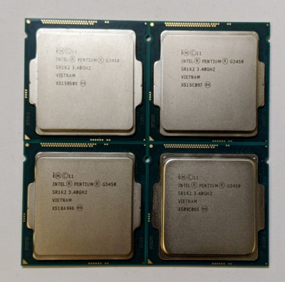 Lot of 10 Intel Pentium G3450 3.40GHz Socket LGA1150 Desktop CPU SR1K2