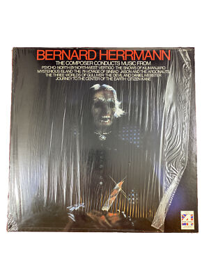 Vintage Bernard Herrmann Conducts Movie Music LP Psycho, Vertigo, Sinbad +