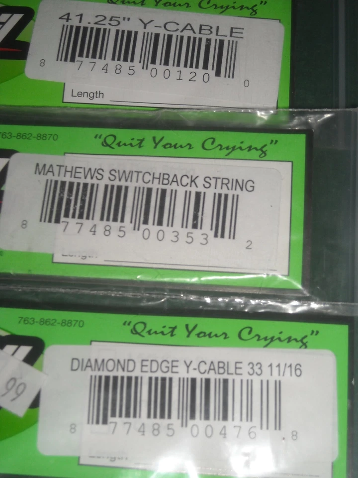 12 assored Vapor trail compund bow cables and strings new sealed  - Image 2 of 4