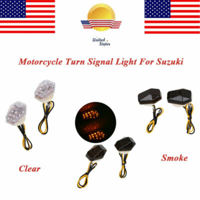 LED Turn Signal Indicators Pair – Fit Suzuki GSXR600 GSXR750 GSXR1000 & Most Naked Bikes