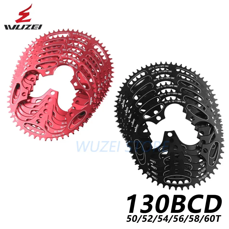 130 BCD Road Bike Round Sprockets 50T-60T Folding Bike Chain Wheel for Shimano - Image 4 of 4