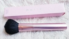 MALLY Round Blender Brush 5" total 1" black bristle head pink handle Rare