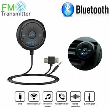 In-Car AUX Wireless Bluetooth 5.0 FM Hands-free Adapter Receiver  Transmitter