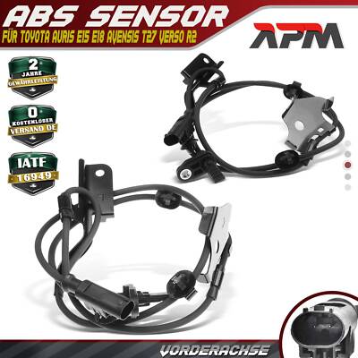 2x ABS Sensor Vorne Links Rechts für Toyota Auris E15 E18 Avensis T27 Verso R2