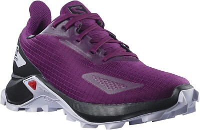 Salomon Z5707* Big Kids Plum Alphacross Blast CS Waterproof Shoe Size 7