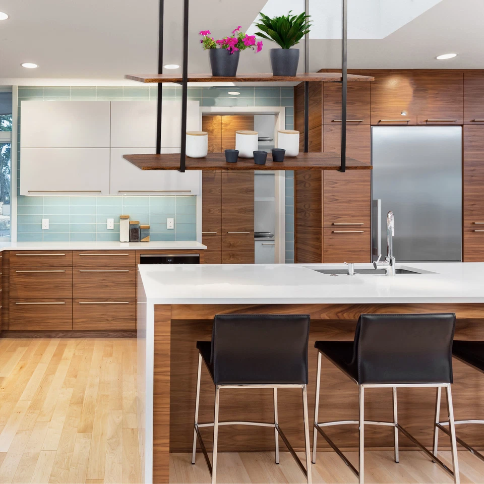 Mensola BAR SHELF sospesa a Soffitto Bottiglie Fiori Giardino Verticale Cucina - Immagine 2 di 4