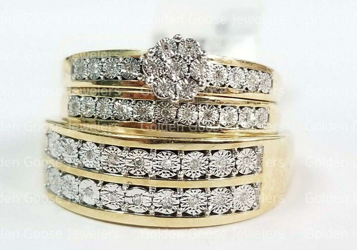 Set wedding store rings sale