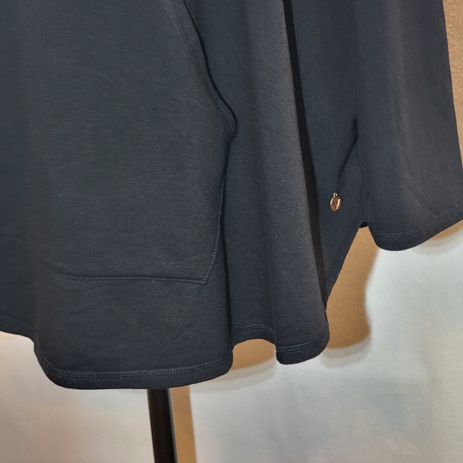 Livi Active 34/36 Solid Black Pullover Hoodie - image 3