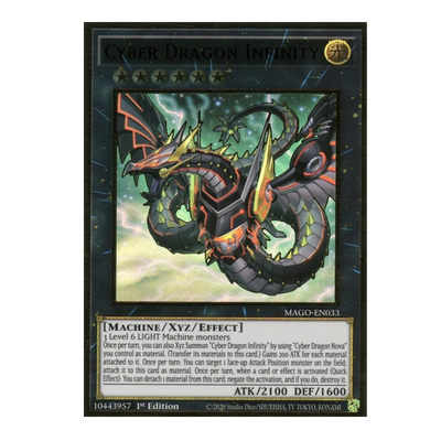 Cyber Dragon Infinity Arte Alternativo Mago En033 Oro Premium Raro 1st Ebay