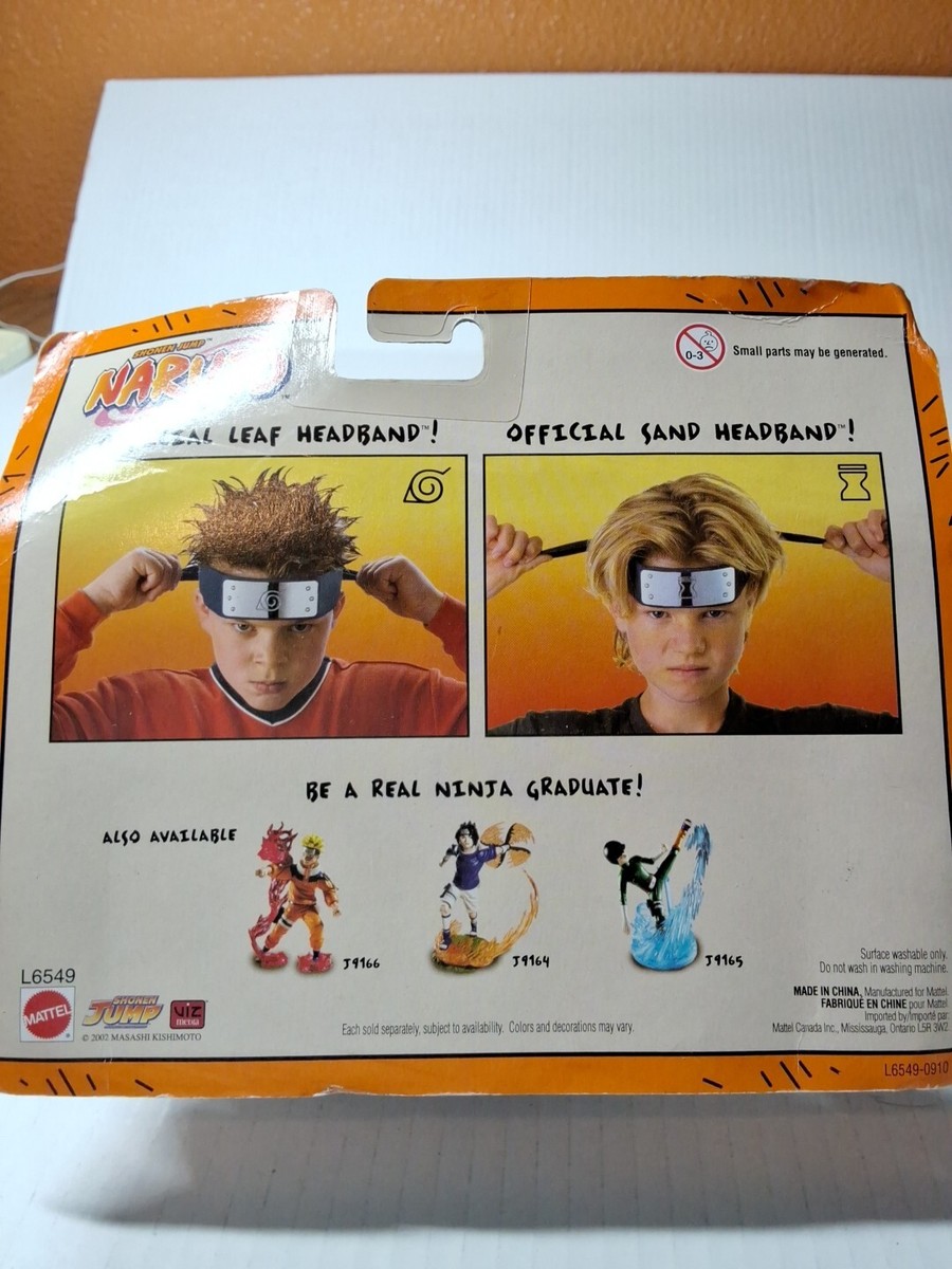 RARE 2002 MATTEL SHONEN JUMP NARUTO LEAF HEADBAND,SEALED | eBay
