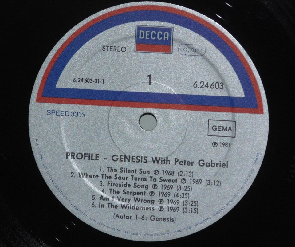 GENESIS With PETER GABRIEL German LP VG+ Plays Well Decca Teldec - Image 2 of 3