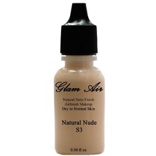 Large Bottle Airbrush Makeup Foundation Satin S3 Natural Nude Water-based Makeup
