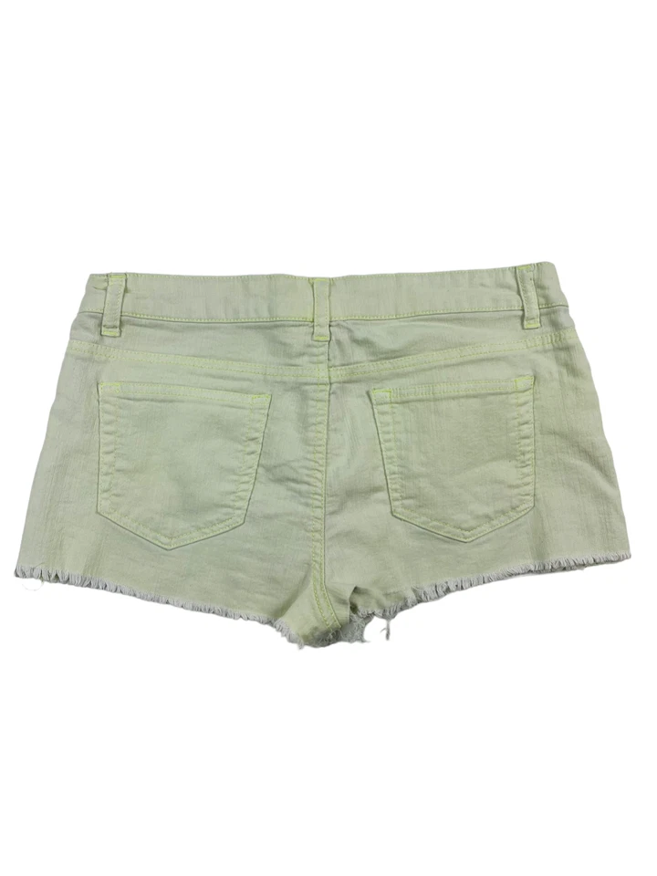 Pantalones cortos de jean Forever 21 para mujer verde lima talla 29 Foto 2 de 3