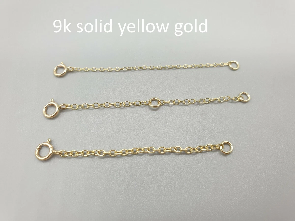 Solid gold necklace extender sale