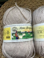 2 Skeins of Lane Borgosesia. 100 Grams Each. Color 20272. Dye Lot 44190.