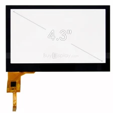 4.3" inch Capacitive Touch Panel Screen with FT5206 Controller,Connector,480x272