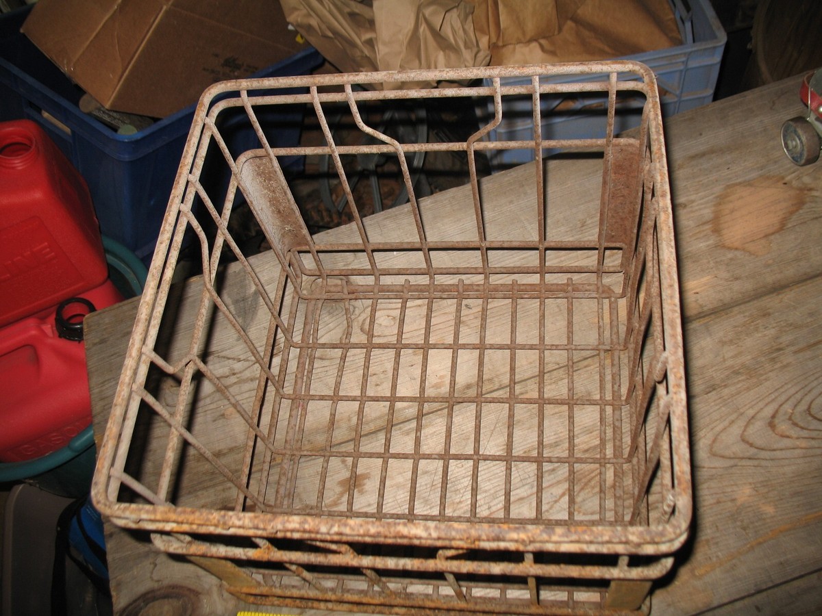テント・タープ Vtg wire l milk crate USA 70's Vtg wire l milk crate USA 70's 【公式通販】