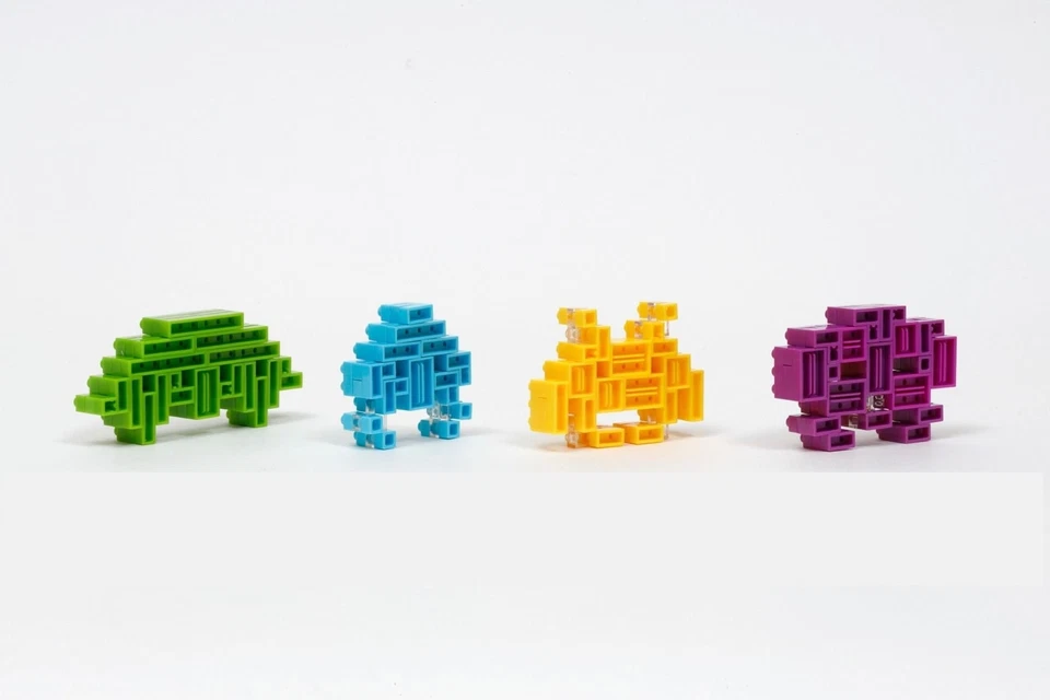 Nanoblock Character Collection Series - NBCC_108 Space Invaders Set - Image 4 of 4