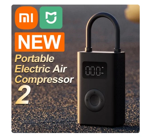 Xiaomi Portable Electric Air Compressor 2 Electric Air Pump 2