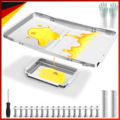 Grill-Fettwanne Ersatz Verstellbar 63,5-86,4 cm für Gasgrill 4-6 Brenner