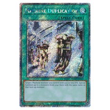 YuGiOh Quarter Century Bonanza Machine Duplication (Platinum Secret Rare) RA0...
