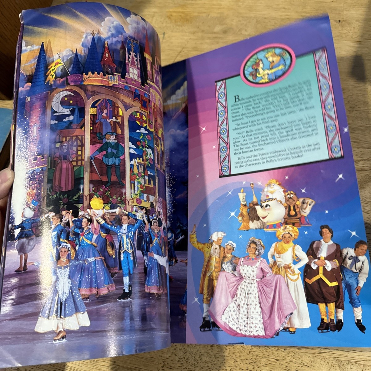 Vintage 1992 Disney World on Ice “Beauty and the Beast” Souvenir