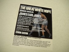 The GREAT WHITE HOPE Because...you can't get tickets... 1969 promo trade advt