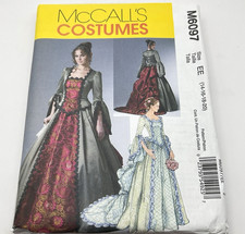 McCall's Costume M6097 Pattern Women's 14 16 18 20 Victorian Dress Top UNCUT