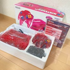 Nintendo 64 N64 Console Japan NTSC-J Clear Red Tested Boxed Instructions