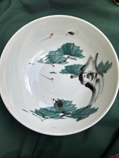 Antique Meiji-Imari Crane Plate, Japanese collectible Tableware, Imari-ware