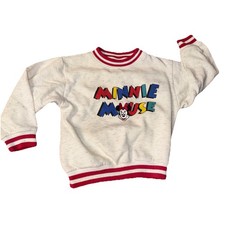Vintage Y2K 90s Disney Minnie Mouse Embroidered Sweatshirt Crewneck Shirt