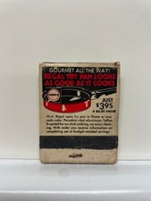 Regal Fry Pan St. Paul Minnesota 1973 Teflon II 10-inch Matchbook