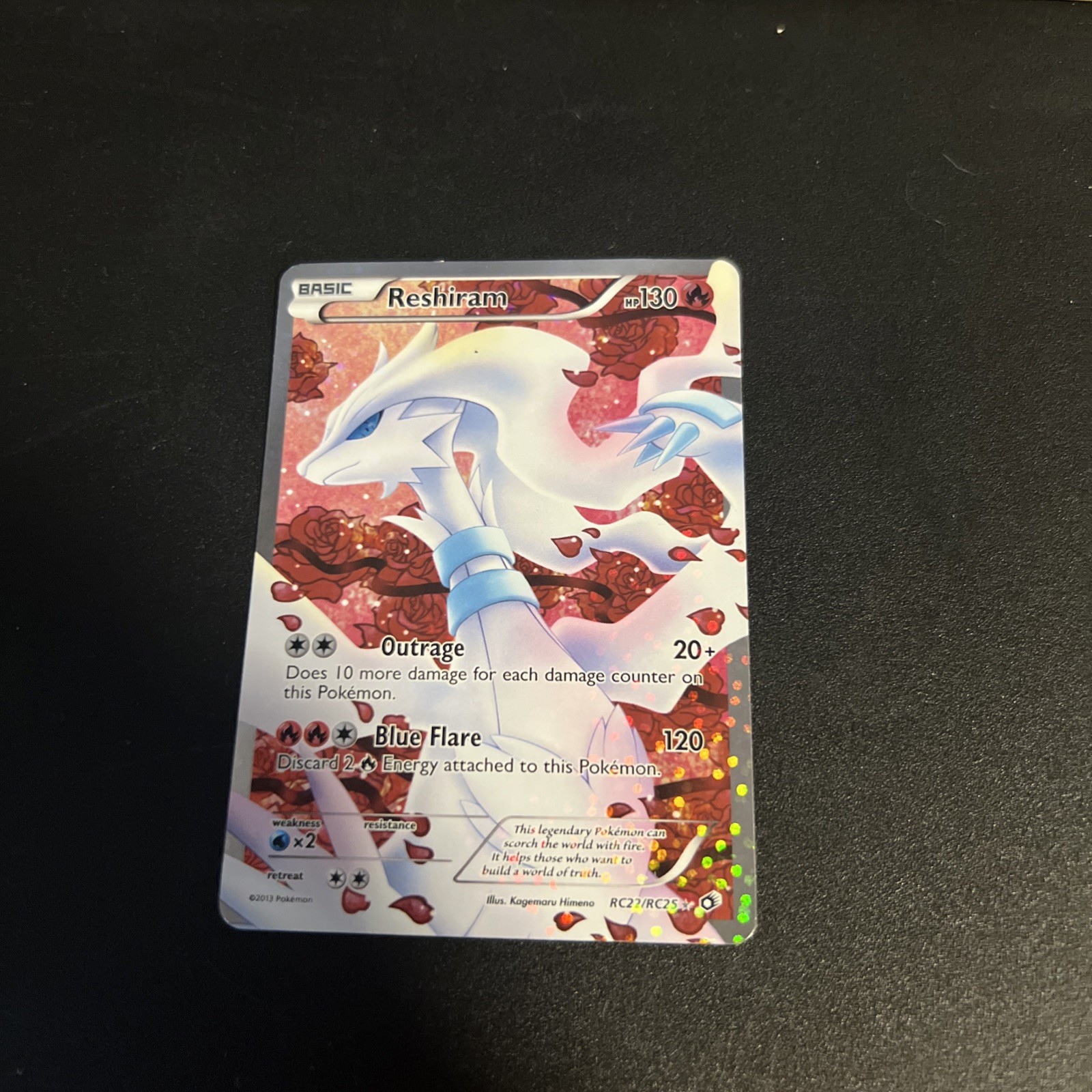 Reshiram 2013 Black & White: Legendary Treasures #RC22/RC25
