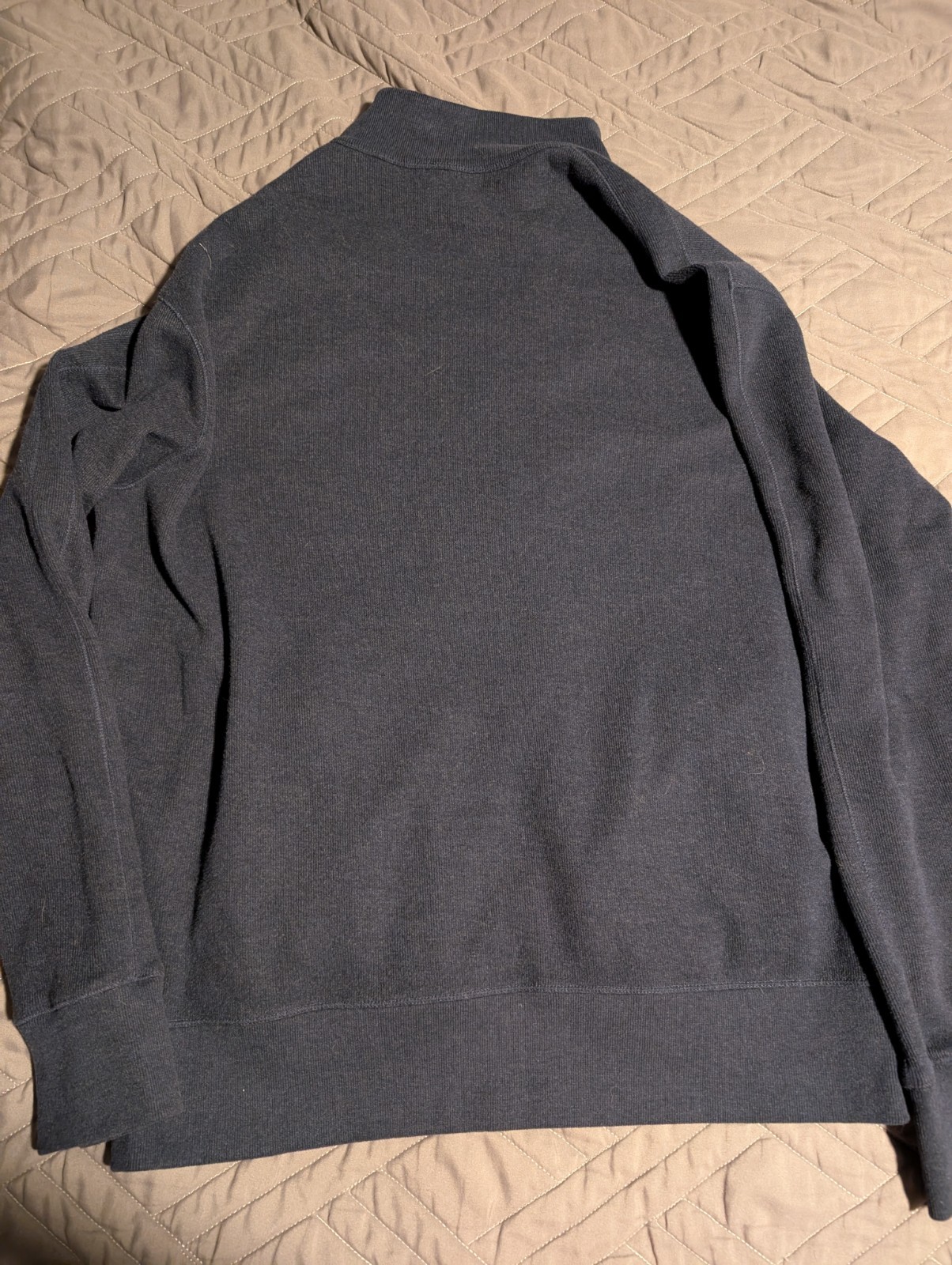 Giacca maglione uomo grande grigio full zip Ralph Lauren polo performance piccolo pony