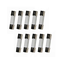 Ceramic Fast Blow Fuse 10 PCS 0.5A 250V 5x20mm F0.5AL250V Glass Tube Protection