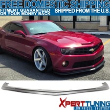 Fits 10-13 Chevrolet Camaro V8 Zl1 Style Front Bumper Lip Unpainted Black Pu