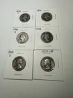 6× Pre-1964 Silver Washington Quarters (1941–1954) – 90% Silver – Mixed Mints