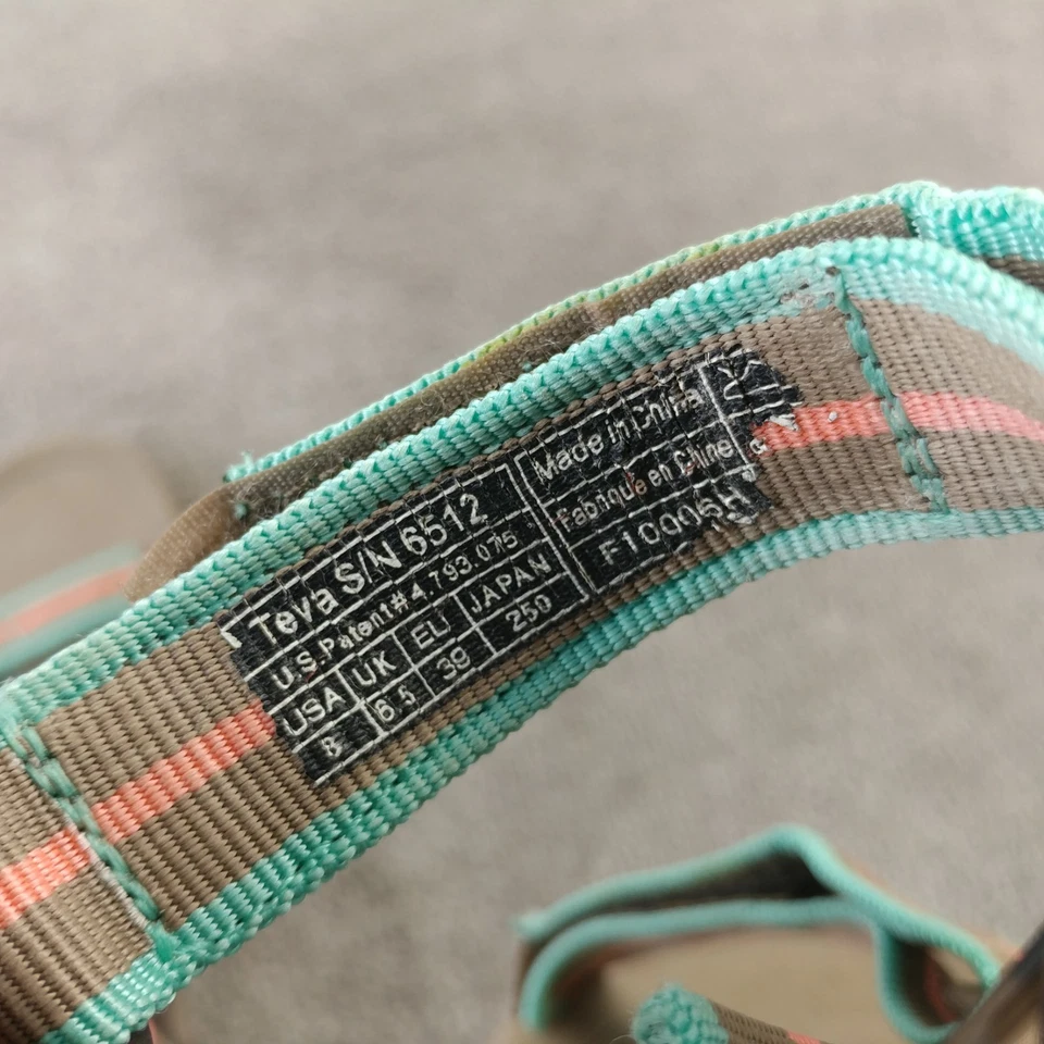 Sandalias Teva Tirra para mujer talla 8 marrón coral azul zapatos con cordones Foto 3 de 4