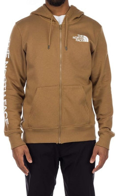The North Face 80/20 Half Dome Full Zip Mens Hoodie Utility Brown X-Large