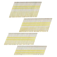 HW HAMWOO Framing Nails 1200 Pack 2"-3.5" Galvanized Round Head Shank