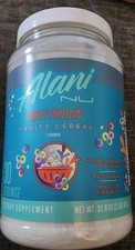 Alani Nu Whey Protein Powder Fruity Cereal 30 Servings 32.6oz Exp 08/27 12.27 per gallon
