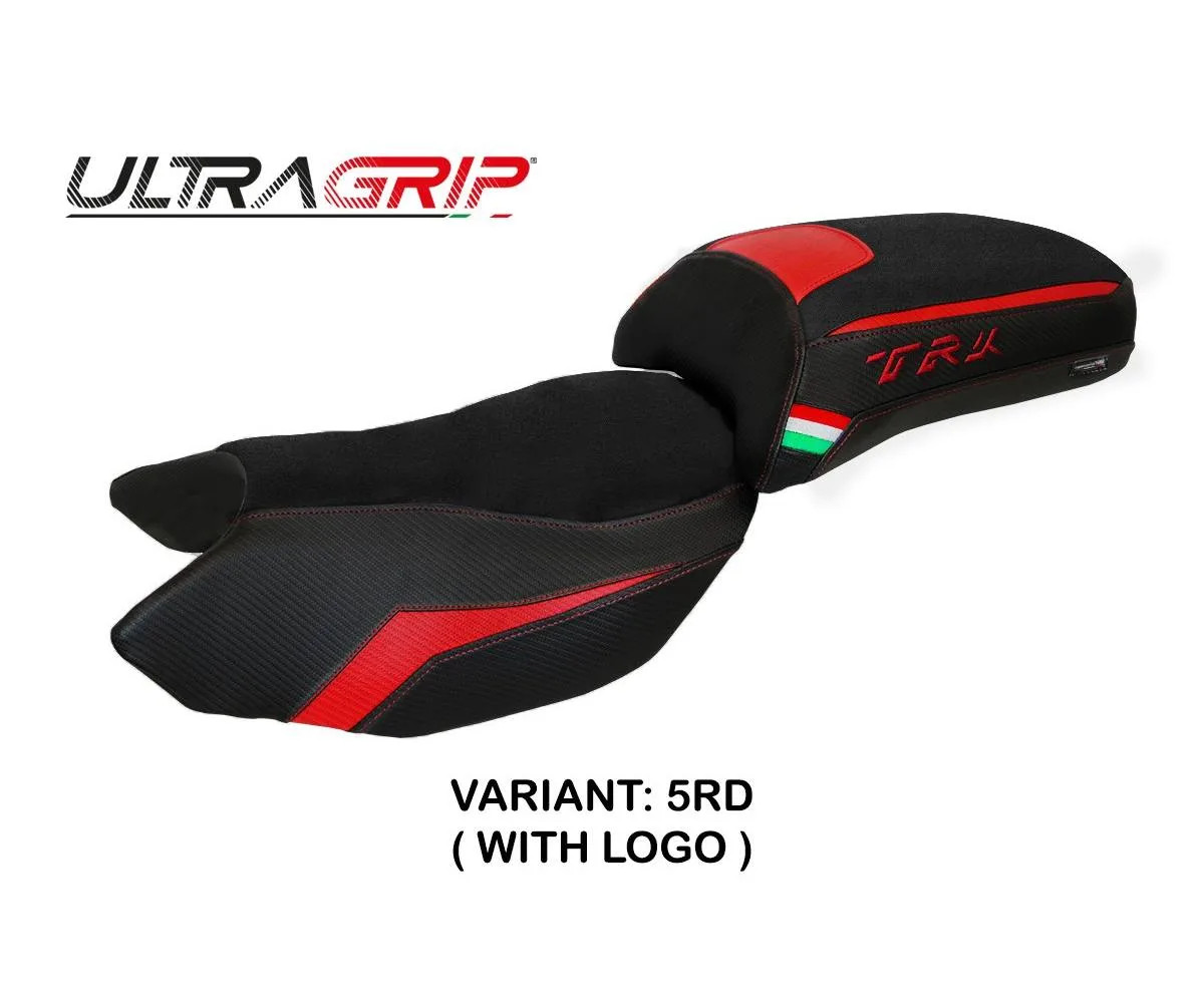 Seat cover Merida UGrip Red RD + logo Tpz compatible BENELLI TRK 502 2017 2026