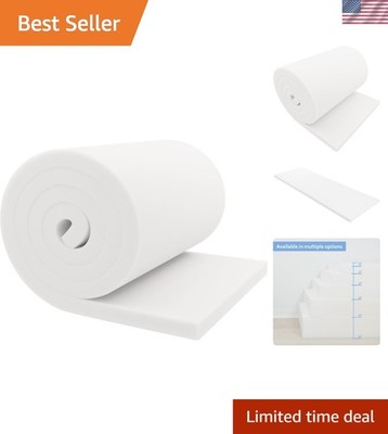 1x24x72 Solid Firm Upholstery Cushion - Portable High-Density Foam Design