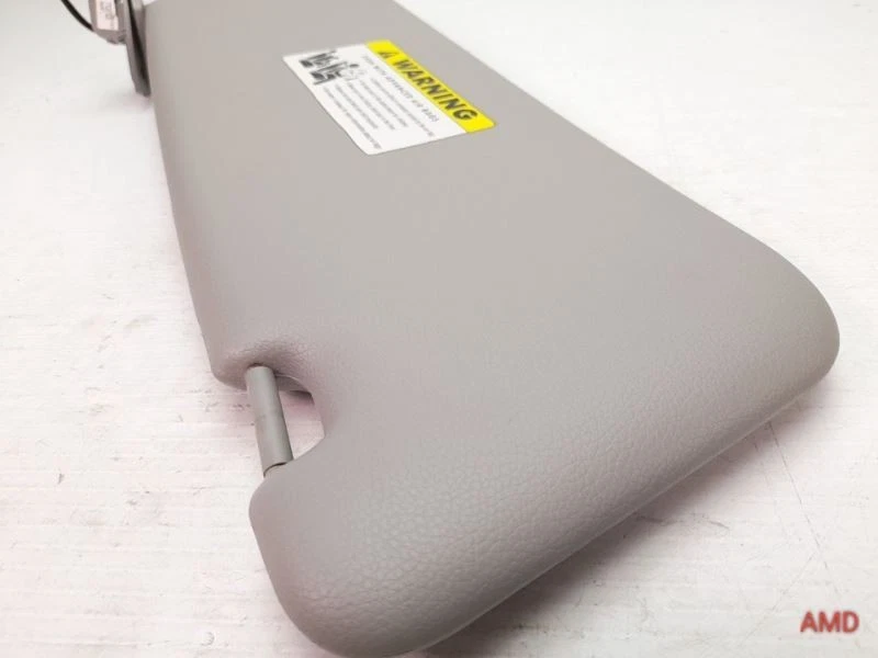 Viseira solar 2006 BMW 525i 525xi 530xi 530i E60 dianteira esquerda driver vinil cinza - Imagem 3 de 4