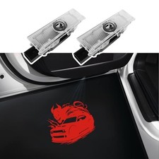 2Pcs Car Door Logo Lights Compatible with Challenger 2015-present Puddle P1