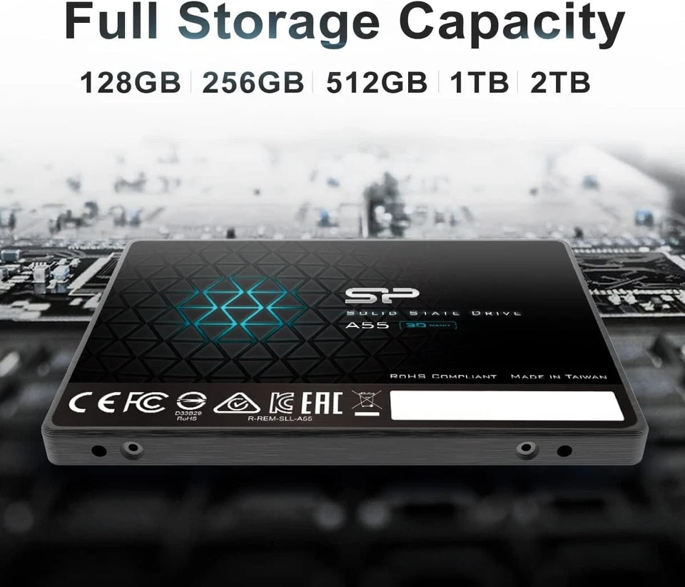 SP 512GB SSD 3D NAND A55 SLC Cache Performance Boost SATA III 512GB,  - Image 4 of 4